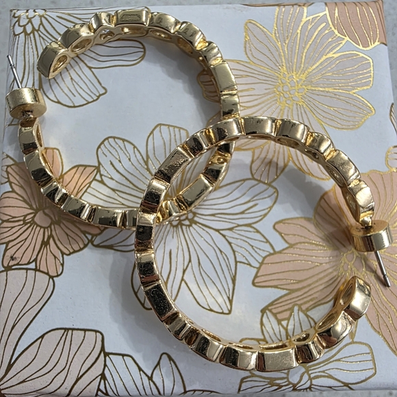 Christian Siriano Gold and Silver Cubic Zirconia Earrings - Picture 6 of 6